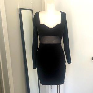 Vintage 80’s Goth Black Mesh Mini by Lust Nyc
